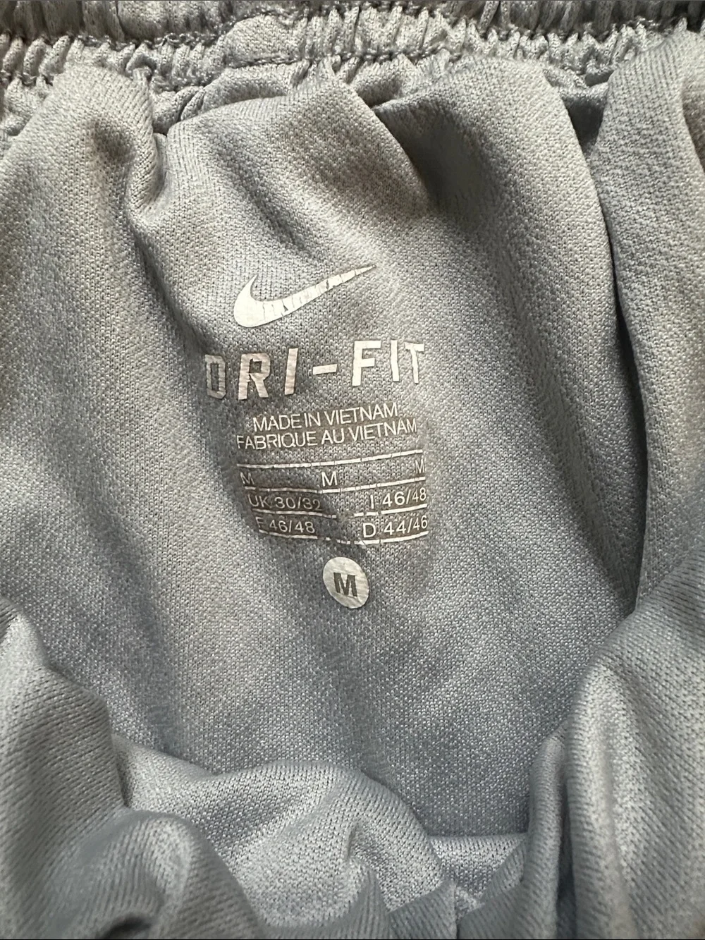 Nike Men's Dark Blue Athletic Shorts with White Accents